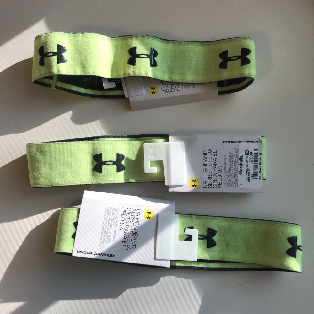 NWT Green Grip Under Armor Headbands